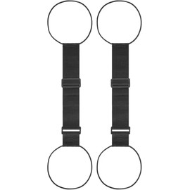 Luggage Connector Straps for Suitcases, 2 Pack Adjustable Elastic Bag Bungee Travel Strap, Add-a-Bag Luggage Straps for Carry On, Backpack, Tote, Black