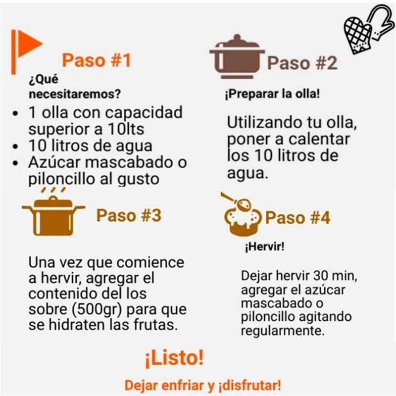 Ponche de Frutas El Rebozo 500 gr