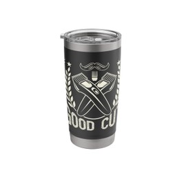 Clean Shave Haircut Hairstyle Men Barber Barbershop Stainless Steel Insulated Tumbler