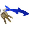 Blue Shark Keychain Bottle Opener - Blank - Black Blue