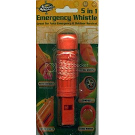 Summer Adventure 5 in 1 Emergency Whistle Compass Mirror