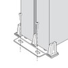 Prime-Line N 6796 Stamped Steel, Adjustable, Closet Door, Floor Guide