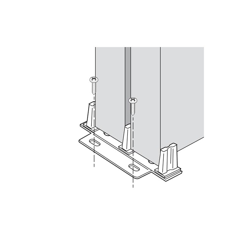 Prime-Line N 6796 Stamped Steel, Adjustable, Closet Door, Floor Guide
