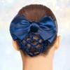 4 Pcs Bun Covers for Women, Black Mesh Hair Clip