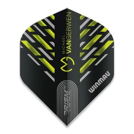 Winmau Prism Alpha Pro Player Michael Van Gerwen Dart Flights, MvG 180, 100 Micron Extra Strong (1 Set)