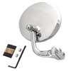 Peep Mirror 4 Inch With Curved Arm Driver Side Or