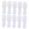 WOONEKY 10Pcs 50ml Essential Oil Roller Bottles Leakproof Plastic Roll-on