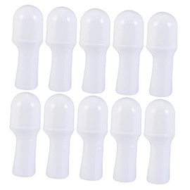 WOONEKY 10Pcs 50ml Essential Oil Roller Bottles Leakproof Plastic Roll-on Containers for Aromatherapy Portable and Smooth Surface for Travel