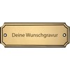 Rectangular Brass Sign with Engraving