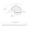 Tilingview 10-Pcs Peel and Stick Tile Edge Trim, 12 Inches
