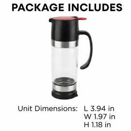 No-Drip Glass Honey Dispenser with Trigger Handle – Syrup Pourer for Pancakes, Tea, Coffee & Breakfast Tables