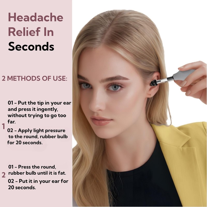 Ear Pressure Relief Suction Device, Ear Pressure Tool, Airplane Ear