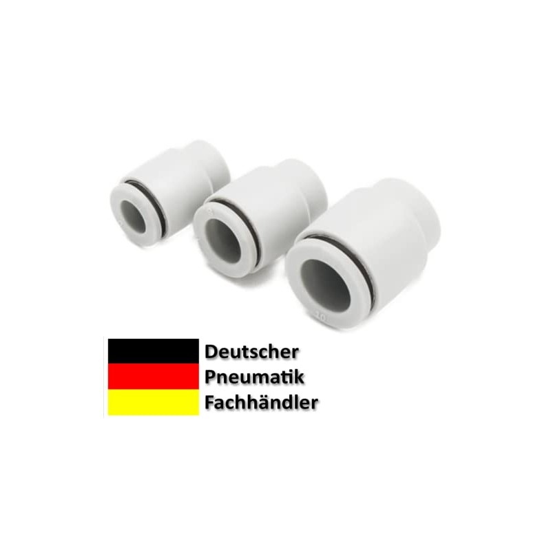 Set of 3 pneumatic sealing caps/blanking plugs, diameter 10 mm,