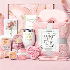 Regalos de Cumpleaños para Mujer, Cesta de Regalo para Mujeres ,Paquete de Cuidado Personal para Mujeres, Regalo de Cumpleaños para Día Madre para Amigas, Mamá, Hermana, Novia,Regalos de Navidad