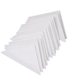 50-Pack White PVC Collar Stay Patches, Triangle Shirt Collar Supports Anti-Curl Flipping Guards, Men Women's Dress Shirt Collar Stiffeners, Sewing Tailoring Craft Accessories Helper Kit