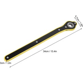 1PCS Ratchet Spanner, High Strength Saving Hex Gear Wrench Ratchet Ratcheting Wrench With Ergonomic Handle For Jacks