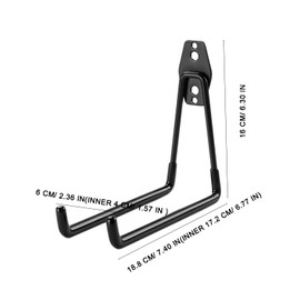 Bestevery Wall hooks garage, tool holder, bicycle wall mount, heavy duty hook, garden tool holder, garage hook, garden tool, storage organiser for tools, bicycles, sports equipment