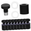FUNOMOCYA Pack Stainless Steel Standoff Screws Small Black Sign Mounting