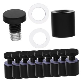 FUNOMOCYA Pack Stainless Steel Standoff Screws Small Black Sign Mounting Hardware for Advertising Decorative Nails