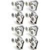 Replacement Shower Door Fixing Wheels in Chrome - 4X Top