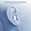 Jogteg Earbuds Headphones with Microphone Pack of 5, Noise Isolating