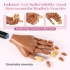Magnetic Practice Hand For Nails: Flexible Manicure With Strengthen Tips