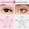 FADVAN Cluster Lash Glue Lash Bond Mascara Wand Clear/White Eyelash
