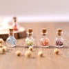 Magic Season Tiny Decorative Glass Bottles 12 Pcs (Tiny Flat-Bottomed