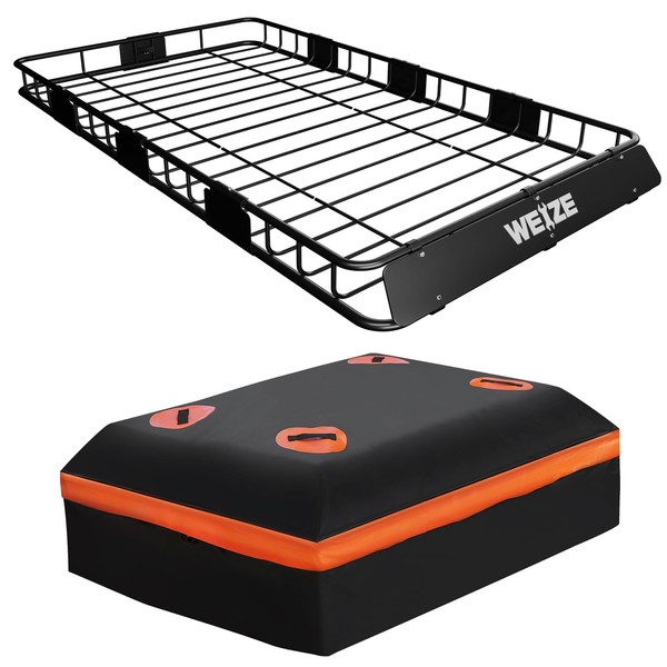 WEIZE WEIZE Heavy Duty 64"x 39" Roof Rack, Rooftop Cargo