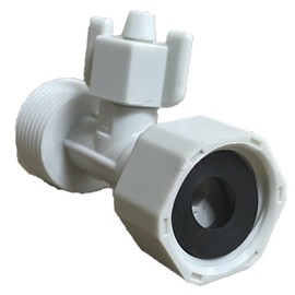 Nylon Bidet T-Adapter, 1/2 inch Male and Female End