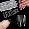 Deni Carte 120 Pieces Nail Tips Almond for Soak-Off Nail