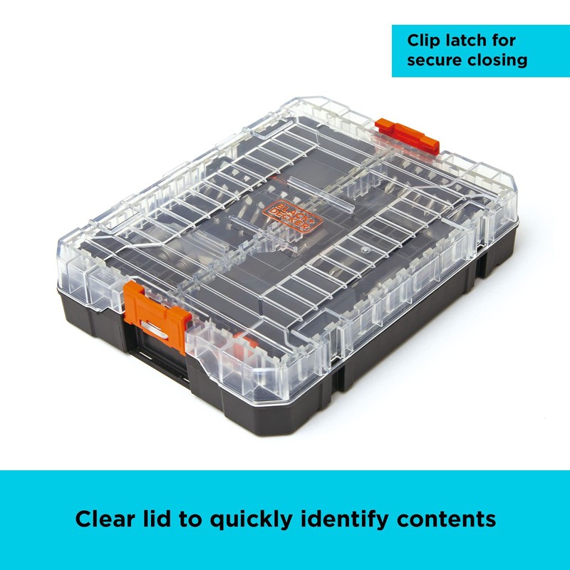 BLACK+DECKER BLACK + DECKER Screwdriver Bit Set, 200-Piece (BDAST200SETFF)