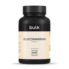 Bulk Glucomannano (Konjac) in compresse da 500mg, Konjac, 180 Capsule, 90 porzioni