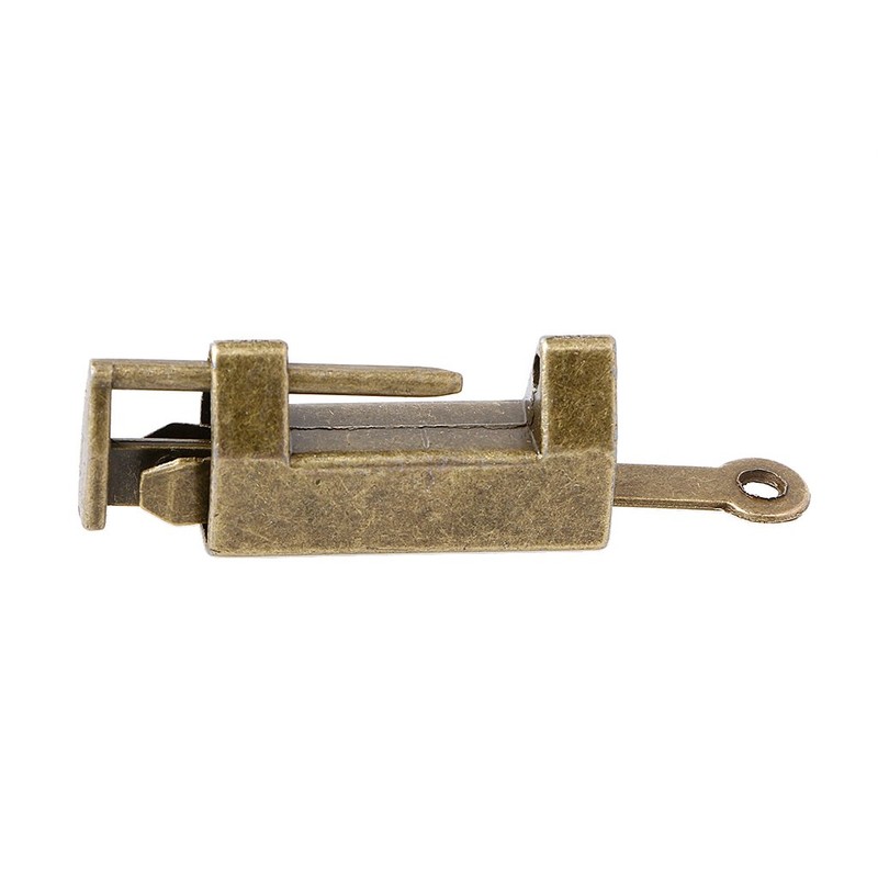 caralin Chinese Old Style Lock Vintage Brass Padlock Wedding Jewelry
