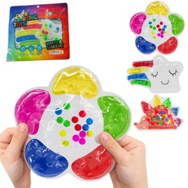 3-Pack Color Sorting Sensory Toys | Ages 3+ | Montessori Calm Down Toys for Preschool | Flower, Porcupine, Cloudy Rainbow Set | Travel-Friendly Fidget Gift for Kids
