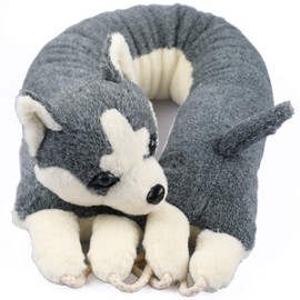 MAGZO Under Door Draft Stopper 36 inch, Cute Husky Dog Door Draft Blocker Sound Noise Cold Air Wind Dust Proof Energy Saving