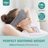 Hilph Microwavable Eye Mask for Dry Eyes & Stye, Adjustable