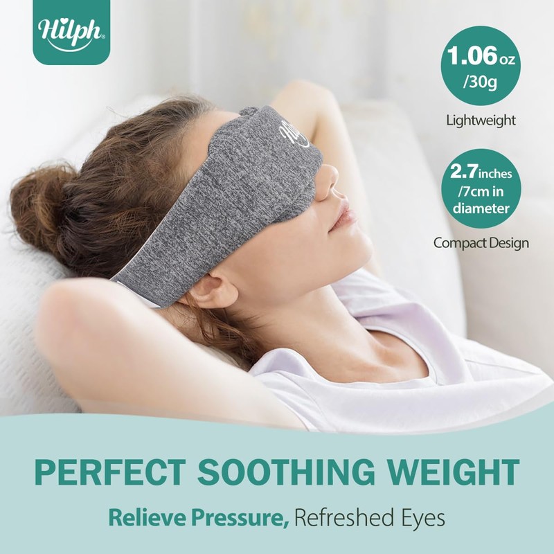 Hilph Microwavable Eye Mask for Dry Eyes & Stye, Adjustable