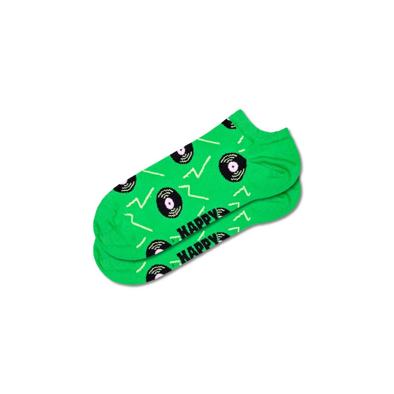 Happy Socks 3-Pack Vinyl Low Socks, Green, M/L