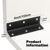 Redunest L Bracket, Heavy Duty Corner Brace, 20 Pack 4"