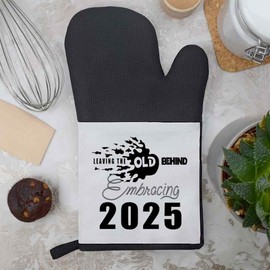 'New Beginnings for a Bright 2025' Oven Glove/Mitt (OG00051677)