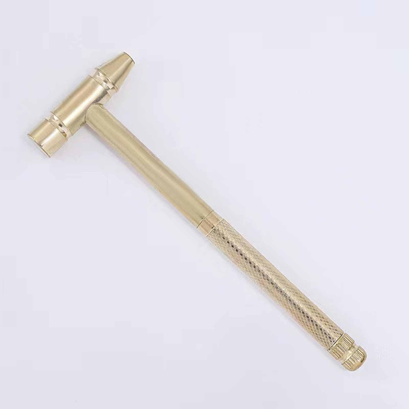 Hammer Mallet, 6-in-1 Miniature Copper Tool with Stainless Steel Handle,