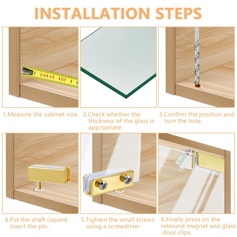Glass Door Pivot Hinge Glass Door Magnetic Catch with Clamp