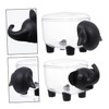 Ciieeo 2pcs Cotton Swab Storage Box Compact Makeup Organizer for