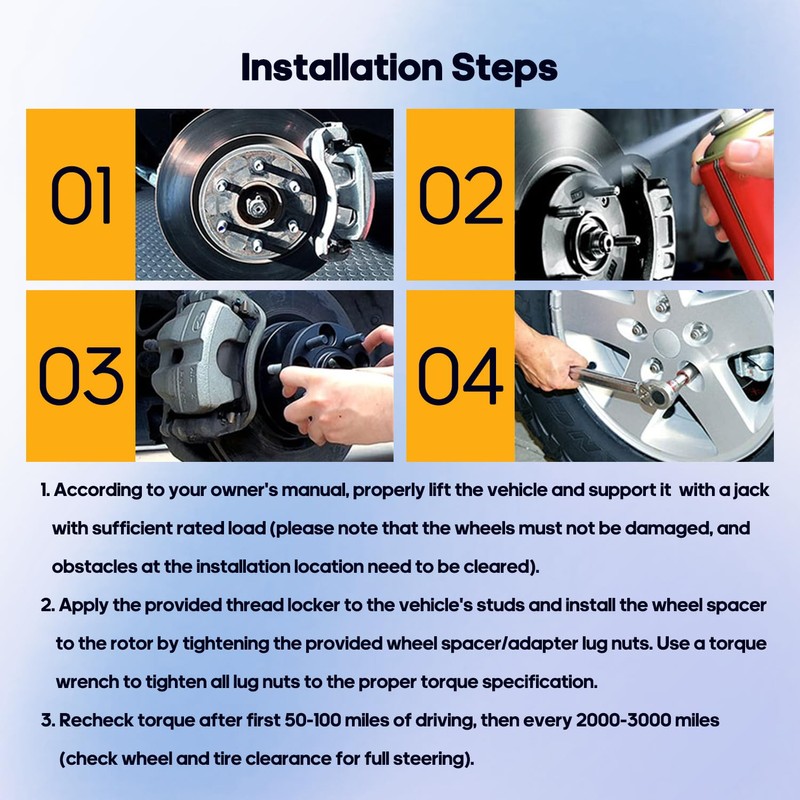 OCPTY 4PCS 5x4.5 to 5x5 Wheel Spacers Adapters 1.5 inch