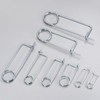 M METERXITY 6-Pack Brooch Shape Cotter Safety Pin, 2x45mm Spring