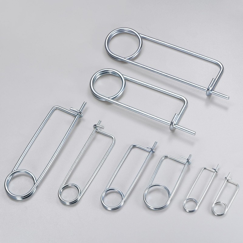 M METERXITY 6-Pack Brooch Shape Cotter Safety Pin, 2x45mm Spring