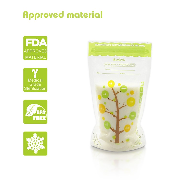 Bimirth 112 PCS Breast Milk Storage Fresh Bags 250ML Capacity