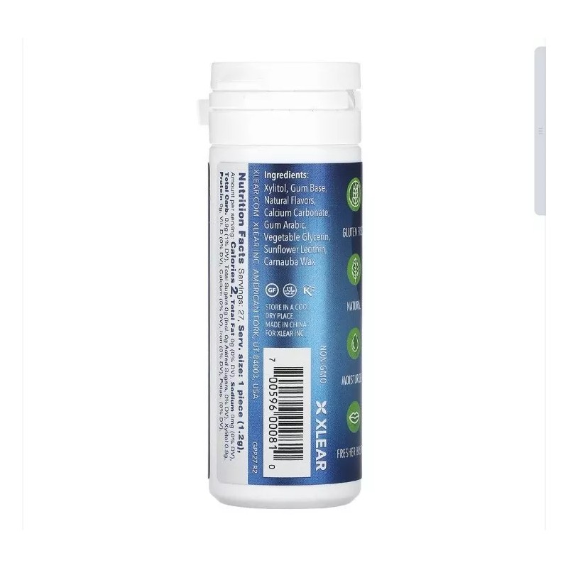SPRY GUM Xylitol Gum PEPPERMINT Sugar Aspartame Free 162 Pcs