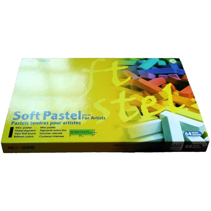 Mungyo Soft Pastel 64 Color Set Square Chalk